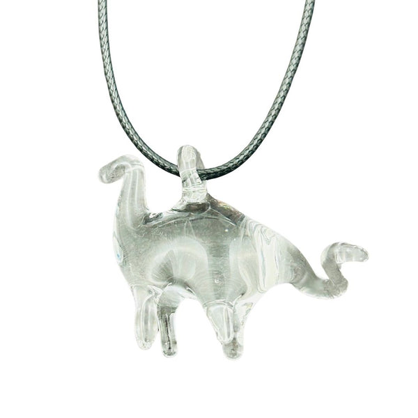 Moody Dinosaur Pendant - Clear