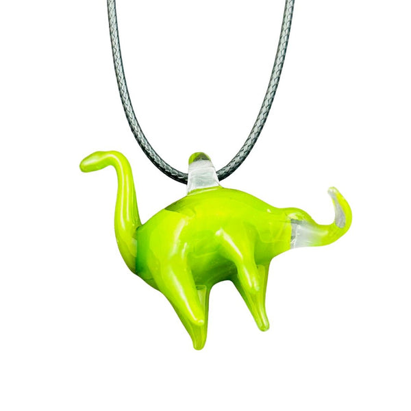 Moody Dinosaur Pendant - Green