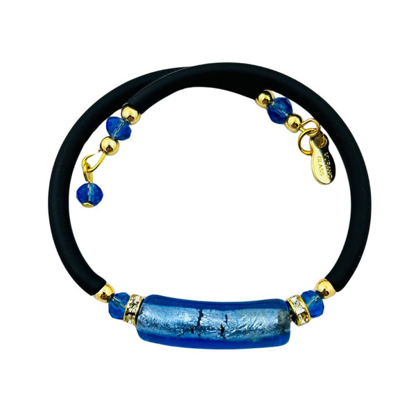 Glass Bead Rubber Bracelet - Greek Goddess