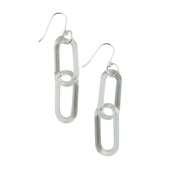 Chain Earrings - Clear