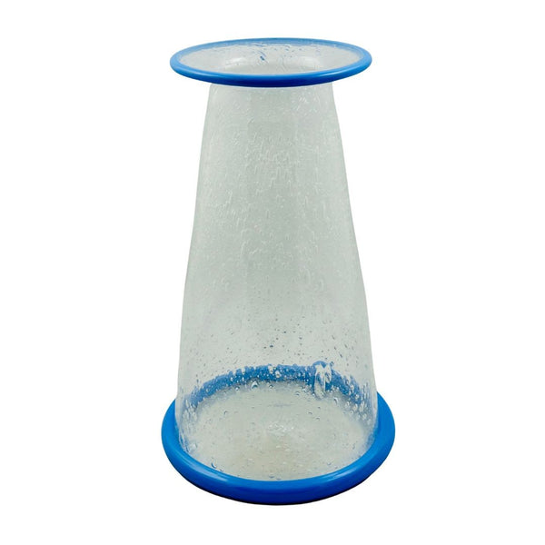 Soda Ash Vase w/ Lip - Light Blue