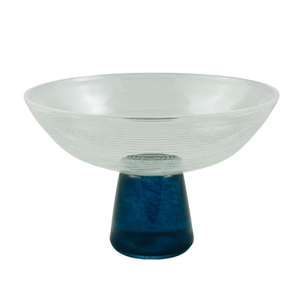 Small Pedestal Bowl - Blue