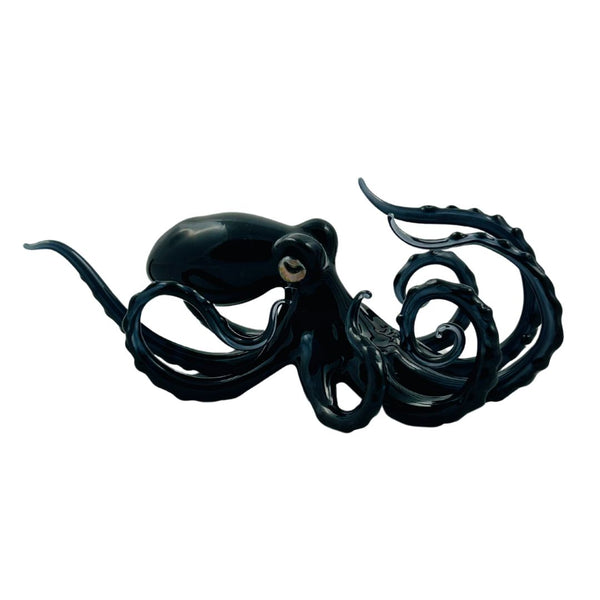Small Glass Octopus - Squid Ink