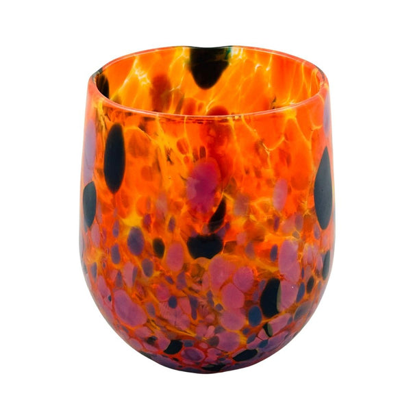 Fancy Frit Wine Glass - Inferno