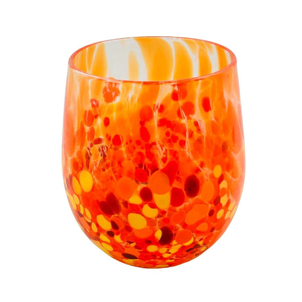 Fancy Frit Wine Glass - Explosive