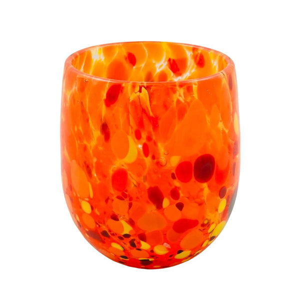 Fancy Frit Wine Glass - Firecracker