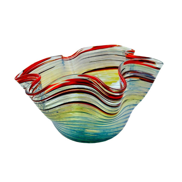 Wavy Bowl - Red Thread