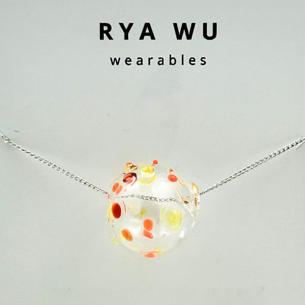 Classic Bauble Necklace - Fiery Dots