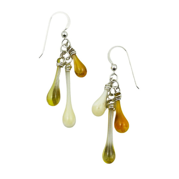 Trio Glass Earrings - Peachy Keen