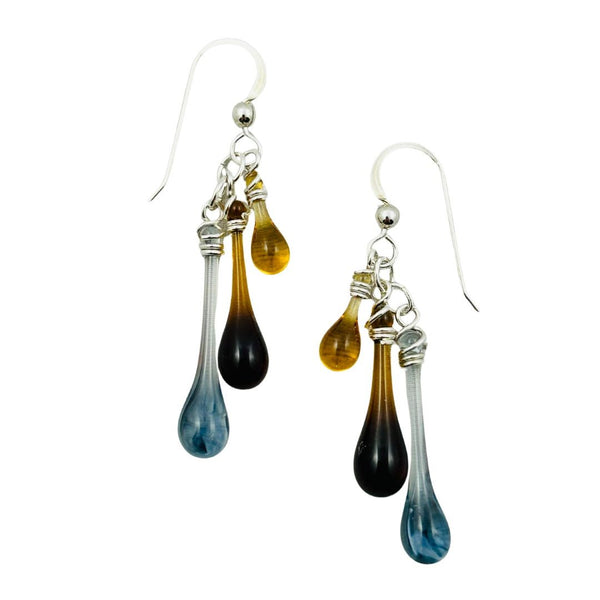 Trio Glass Earrings - Misty Canyon