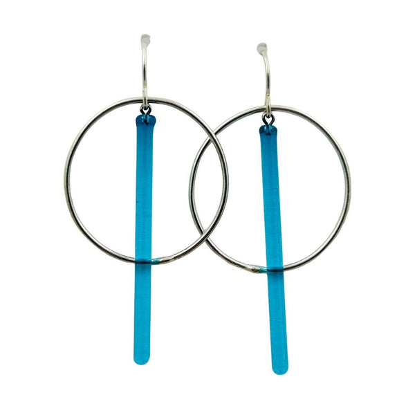Pendulum Earrings - Aqua