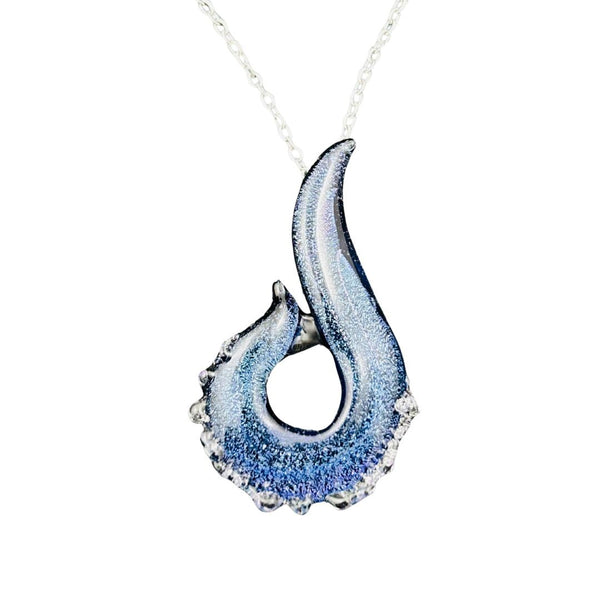 Dichroic Geode Pendant -  Osmium