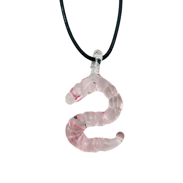 Worm Pendant - Pink 02