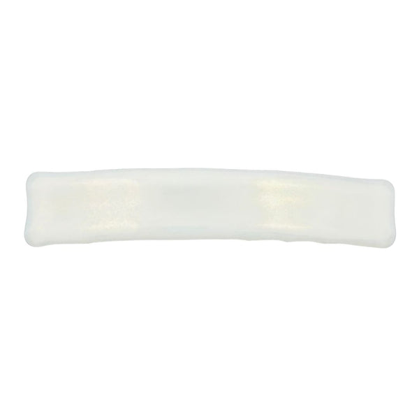 B&W Glass Hair Clip - Glitter Pearl