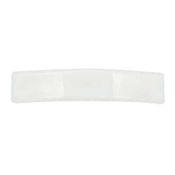 Patriotic Glass Hair Clip - White Stripe
