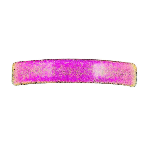 Solid Dichroic Glass Hair Clip - Cupid's Arrow