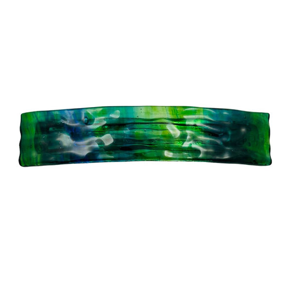 Stained Glass Hair Clip - Kelp