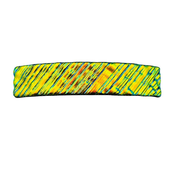 Ripple Dichroic Glass Hair Clip - Golden Ticket