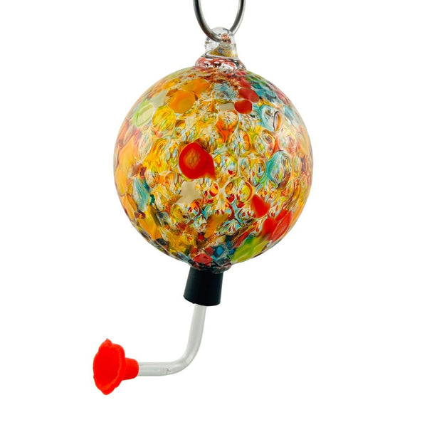 Glass Hummingbird Feeder - Fruit Salad