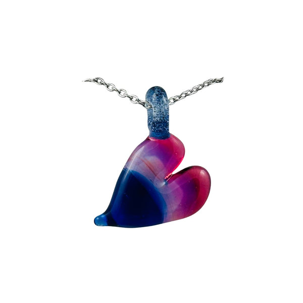 Awkward² Necklace - Bisexual Heart 01