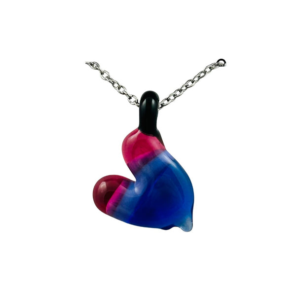 Awkward² Necklace - Bisexual Heart 02