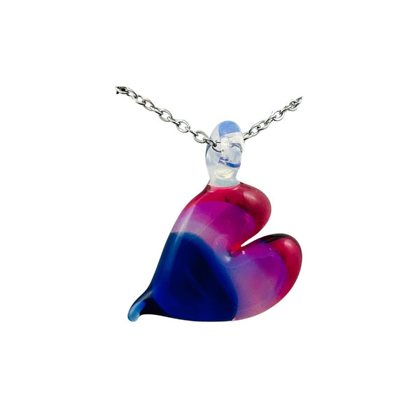 Awkward² Necklace - Bisexual Heart 03