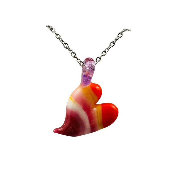 Awkward² Necklace - Lesbian Heart 02