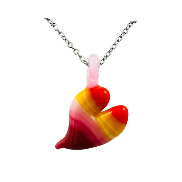Awkward² Necklace - Lesbian Heart 03