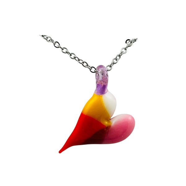 Awkward² Necklace - Lesbian Heart 04