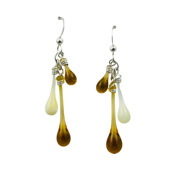 Trio Glass Earrings - Peachy Keen