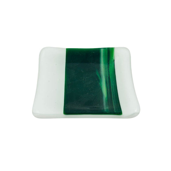Bungalow Small Square Plate - Atlantic Stripe