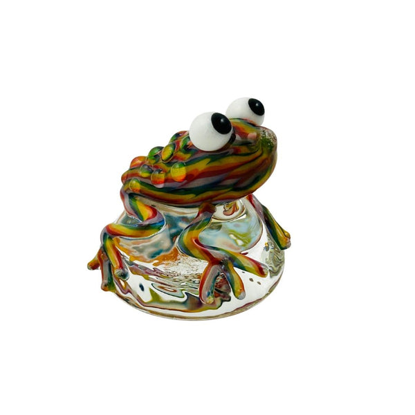 Rainbow Frog Paperweight - Croak Me Daddy