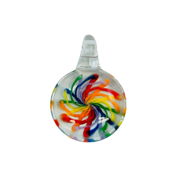 Pride Pendant - Rainbow Pinwheel
