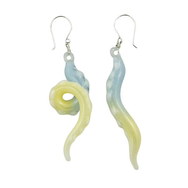Glass Octopus Tentacle Earrings - Pajama Party