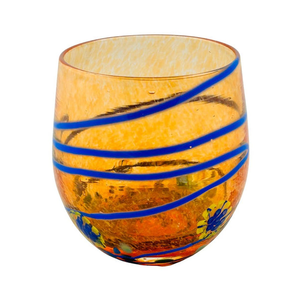 Fancy Frit Wine Glass - Fireworks