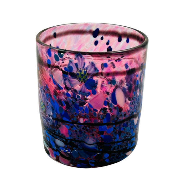 Fancy Frit Whiskey Glass - Floral Dreams