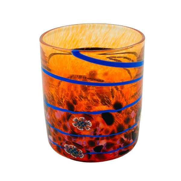 Fancy Frit Whiskey Glass - Honeysuckle