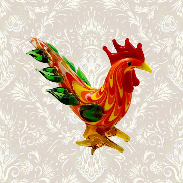 Rooster - Green Feathers