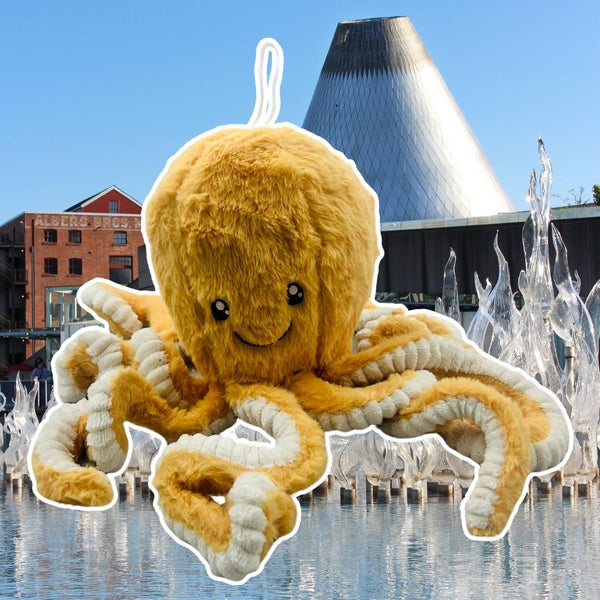 Moggie the Octopus Plush - Opulent Orange