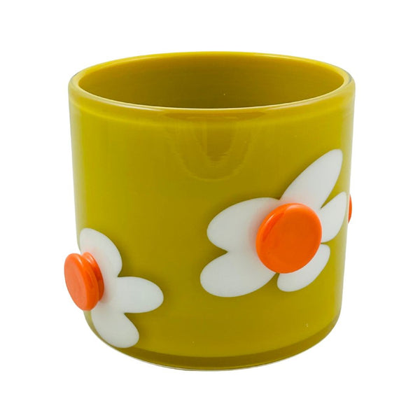 Green Daisy Vase