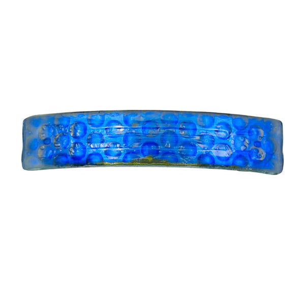 Halo Dichroic Glass Hair Clip - Storm