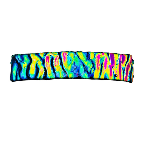 Ripple Dichroic Glass Hair Clip - Predator & Prey