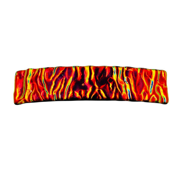 Ripple Dichroic Glass Hair Clip - Pillow Lava