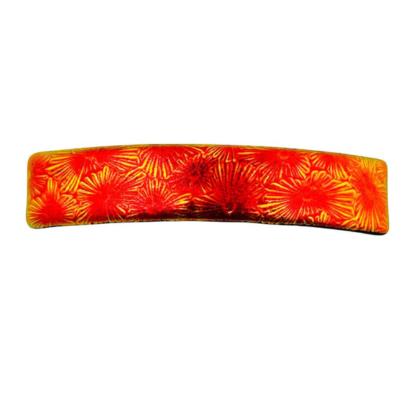 Florentine Dichroic Glass Hair Clip - Heat Wave