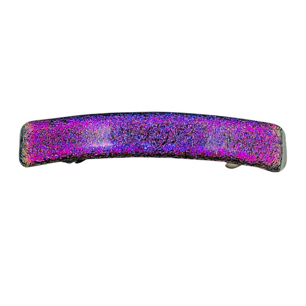 Solid Dichroic Glass Hair Clip - Cupid's Arrow