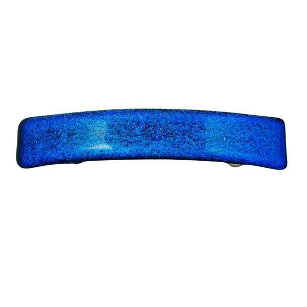 Solid Dichroic Glass Hair Clip - Piranha