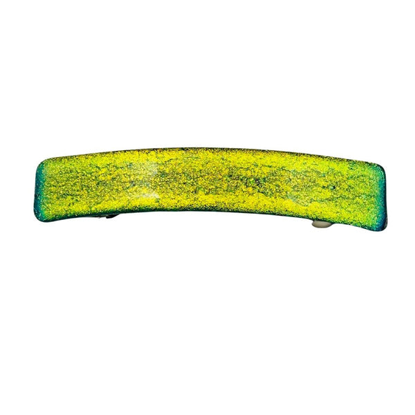Solid Dichroic Glass Hair Clip - Spontaneous Combustion
