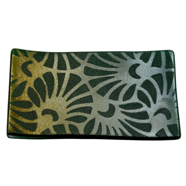 Small Tray - Green Dichroic Fans