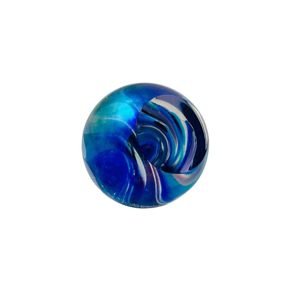 Fireball Paperweight - Aqua Galaxy