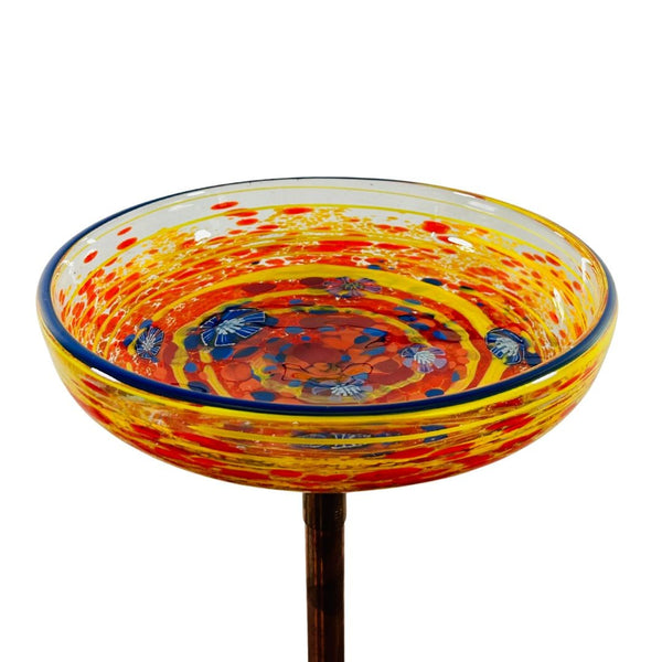 CS Garden Bird Bath - Fiery Forget-Me-Nots